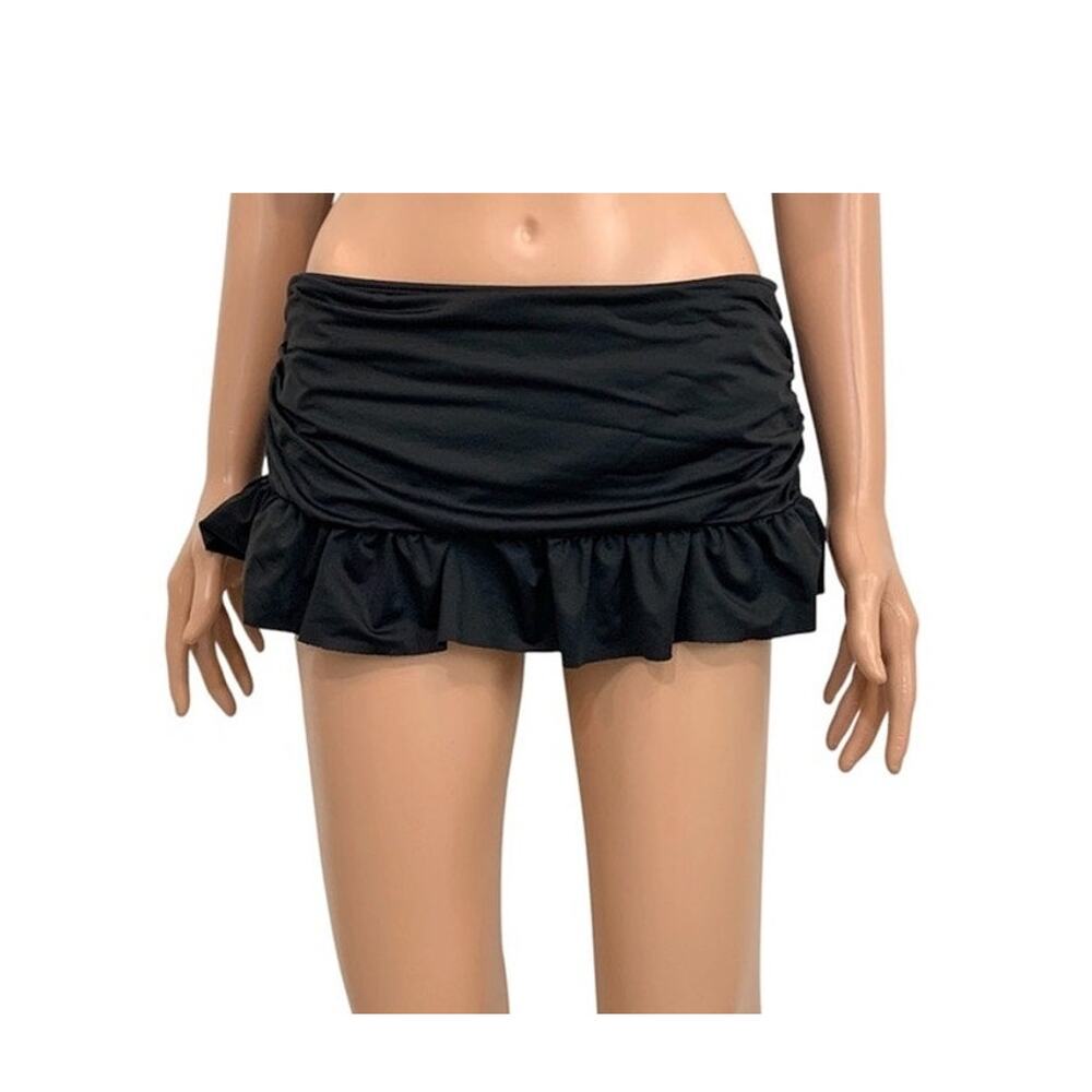 Apt. 9 medium ruched ruffle swim bikini skirt bottom SW2 3439